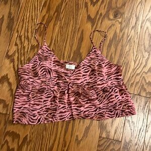 Aritzia cropped blouse